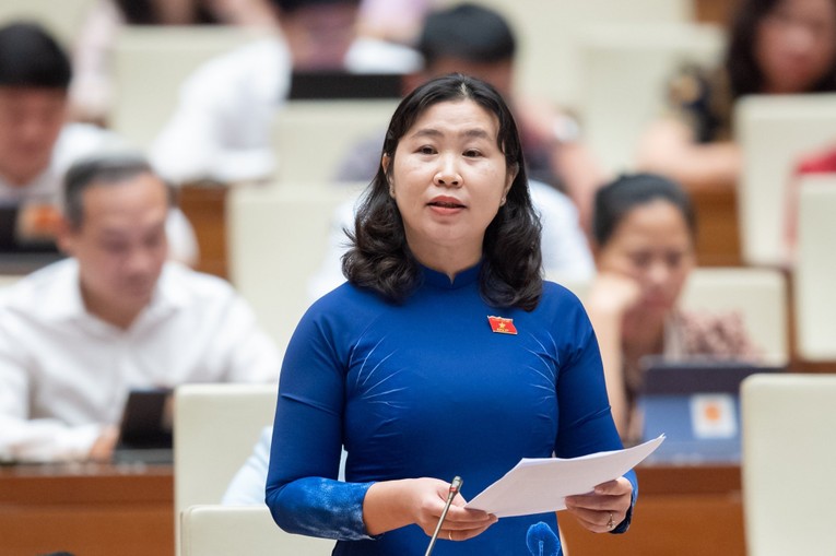 Đại biểu L&ecirc; Thị Song An - Đo&agrave;n ĐBQH tỉnh Long An