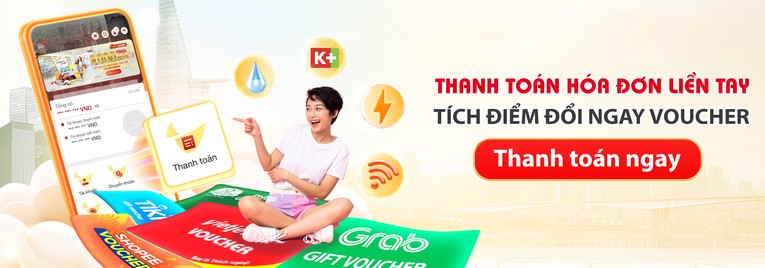 T&iacute;nh năng 1 chạm thanh to&aacute;n c&aacute;c h&oacute;a đơn sinh hoạt gi&uacute;p người d&ugrave;ng kh&ocirc;ng lo trễ hạn hay phải chờ l&acirc;u như trước đ&acirc;y, đồng thời c&oacute; thể t&iacute;ch điểm đổi voucher xịn cho c&aacute;c h&oacute;a đơn từ 200.000 đồng.