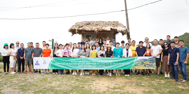 Đo&agrave;n khảo s&aacute;t thực tế từ ng&agrave;y 26 - 28/5 của Sở Du lịch tỉnh L&agrave;o Cai.