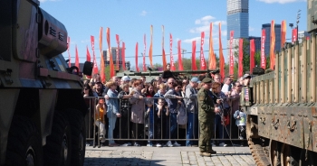 Nga trưng bày vũ khí phương Tây thu được của Ukraine