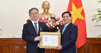 Bộ trưởng Ngoại giao Bùi Thanh Sơn tiếp Đại sứ Nhật Bản