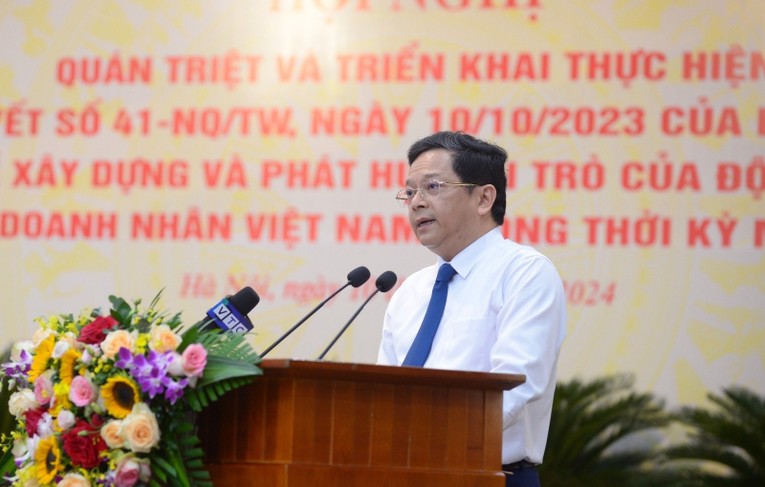 Ph&oacute; Trưởng Ban Kinh tế Trung ương Nguyễn Đức Hiển. Ảnh: Diễn đ&agrave;n doanh nghiệp.
