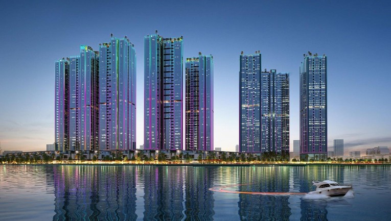Cất nóc toà S4 Sunshine Sky City - Tổ hợp căn hộ ví như 'khách sạn ven sông Sài Gòn'