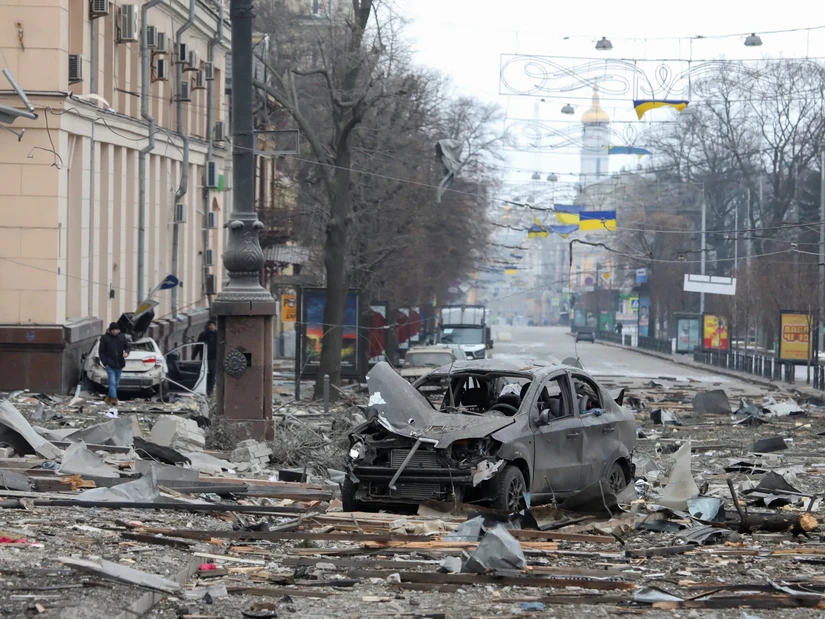 Tổng thống Nga Vladimir Putin khẳng định Nga kh&ocirc;ng c&oacute; &yacute; định chiếm Kharkov. Ảnh: Aljazeera