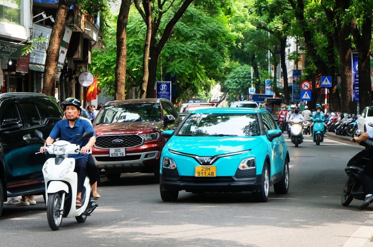 Số lượng xe điện tại Việt Nam tăng mạnh.