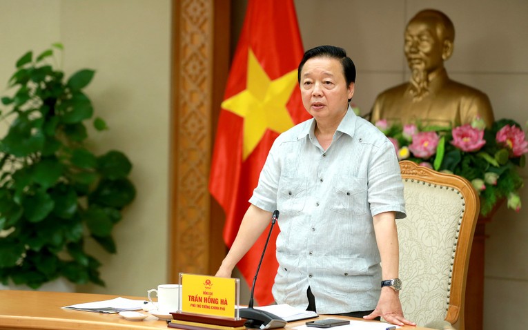Ph&oacute; Thủ tướng Trần Hồng H&agrave; kết luận cuộc họp. Ảnh: VGP.