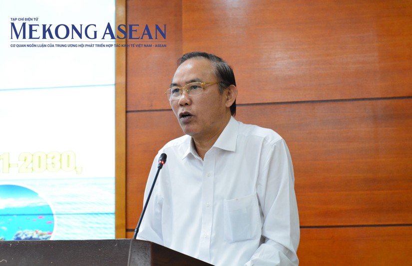 Thứ trưởng Ph&ugrave;ng Đức Tiến ph&aacute;t biểu tại Hội nghị s&aacute;ng ng&agrave;y 31/5. Ảnh: L&ecirc; Hồng Nhung/Mekong ASEAN