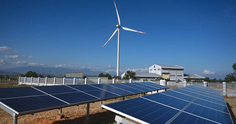 Trang trại điện gi&oacute; tại B&igrave;nh Thuận. Ảnh: AFP