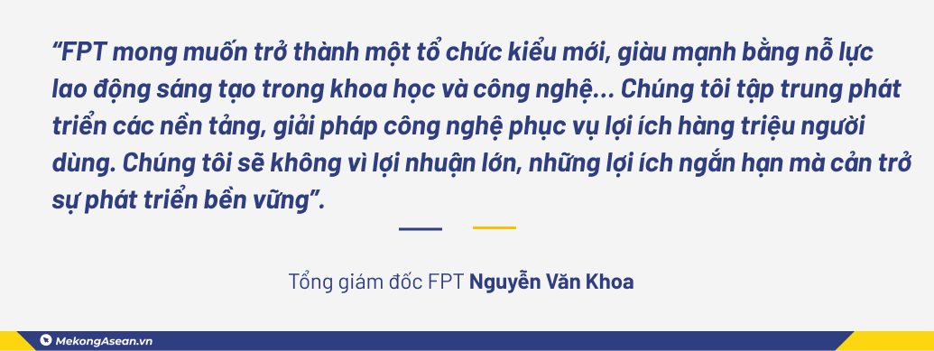 CEO Nguyễn Văn Khoa: FPT có quyết tâm sắt đá là kinh doanh bằng tri thức