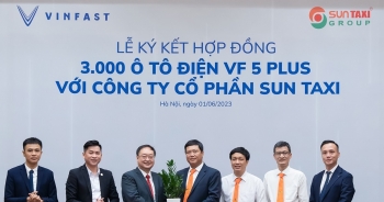 Sun Taxi mua 3.000 xe điện VinFast VF5 Plus