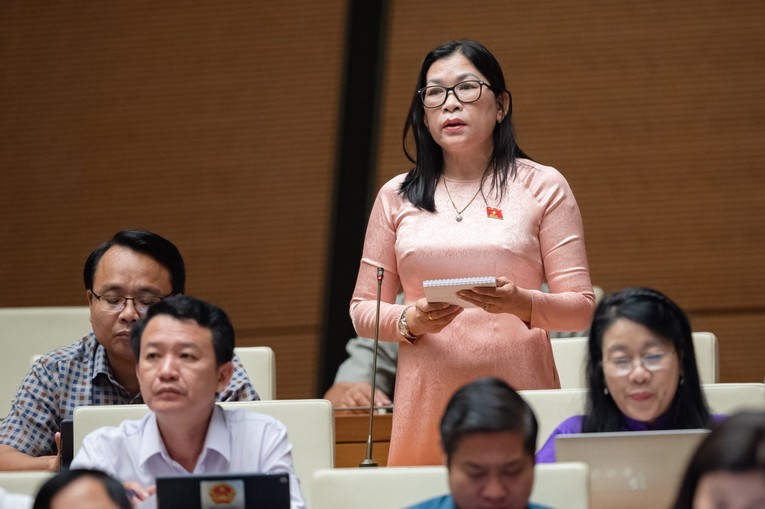 Đại biểu Bố Thị Xu&acirc;n Linh - đo&agrave;n ĐBQH tỉnh B&igrave;nh Thuận