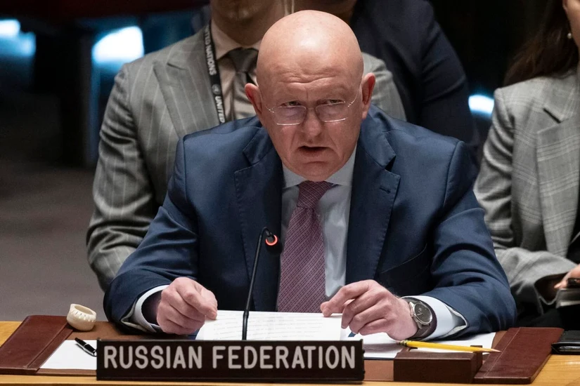 Đại sứ Nga tại Li&ecirc;n Hợp Quốc Vassily Nebenzia. Ảnh: AP