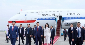 Tổng thống Hàn Quốc Yoon Suk-yeol bắt đầu thăm chính thức Việt Nam