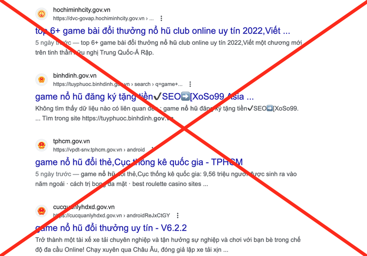 Một số website c&oacute; đu&ocirc;i t&ecirc;n miền &amp;amp;amp;quot;.gov.vn&amp;amp;amp;quot; của cơ quan Nh&agrave; nước bị c&aacute;c đối tượng lừa đảo chuyển hướng tới c&aacute;c trang quảng c&aacute;o cờ bạc, c&aacute; độ.