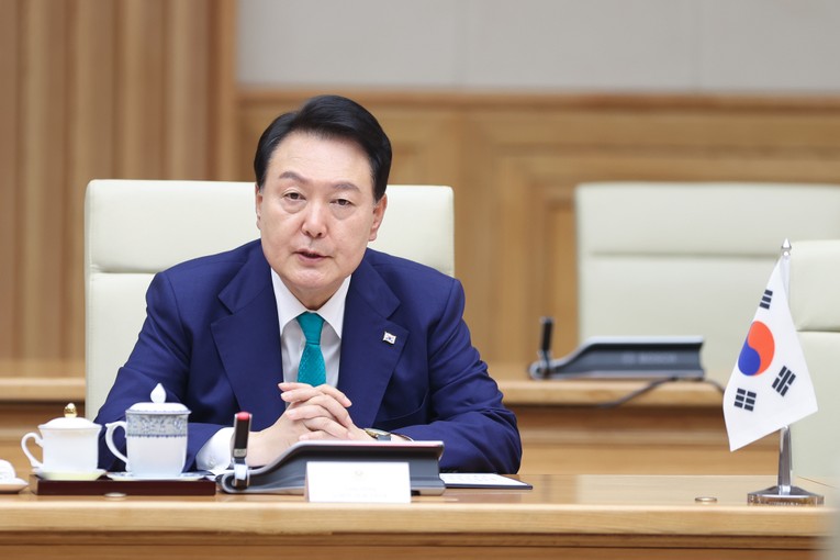 Tổng thống H&agrave;n Quốc Yoon Suk Yeol. Ảnh: VGP