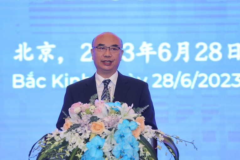 Ph&oacute; Thủ tướng Lưu Quốc Trung cho biết Trung Quốc sẽ tạo điều kiện để c&aacute;c doanh nghiệp c&oacute; thực lực, danh tiếng v&agrave; c&ocirc;ng nghệ cao đầu tư tại Việt Nam. Ảnh: VGP