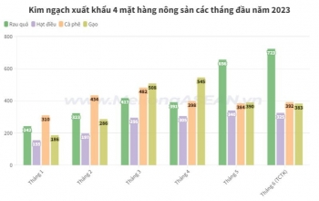 4 mặt hàng nông sản xuất khẩu đạt trị giá tỷ USD nửa đầu năm 2023