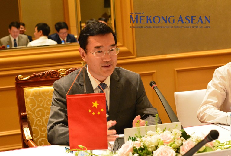 Ph&oacute; Tổng cục trưởng, Tổng cục Hải quan Trung Quốc Triệu Tăng Li&ecirc;n tại cuộc hội đ&agrave;m. Ảnh: L&ecirc; Hồng Nhung/Mekong ASEAN