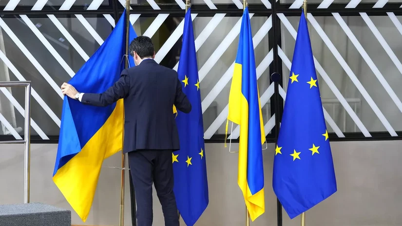 EU nhất tr&iacute; về nguy&ecirc;n tắc tiến h&agrave;nh c&aacute;c cuộc đ&agrave;m ph&aacute;n để Ukraine v&agrave; Moldova gia nhập khối. Ảnh: AP