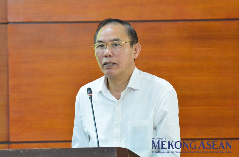 Thứ trưởng Ph&ugrave;ng Đức Tiến ph&aacute;t biểu tại sự kiện. Ảnh: L&ecirc; Hồng Nhung/Mekong ASEAN