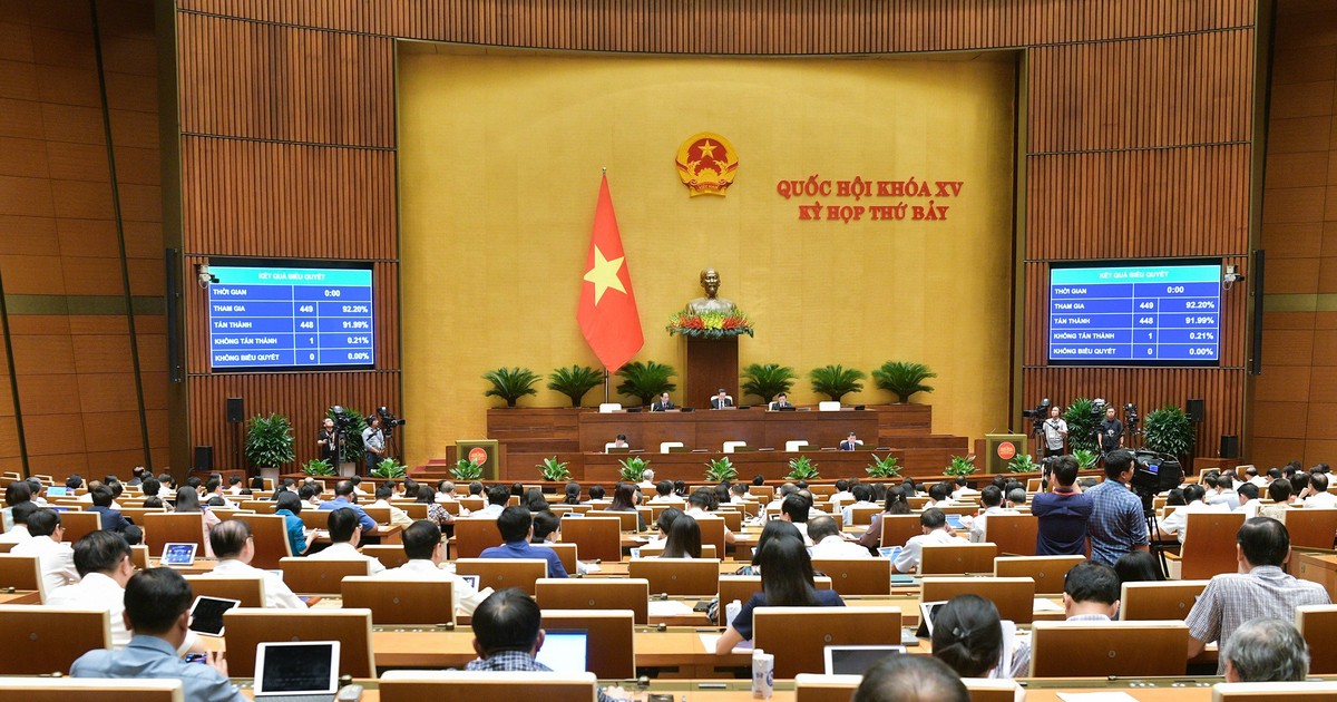 Quốc hội thông qua luật đầu tiên tại Kỳ họp thứ 7