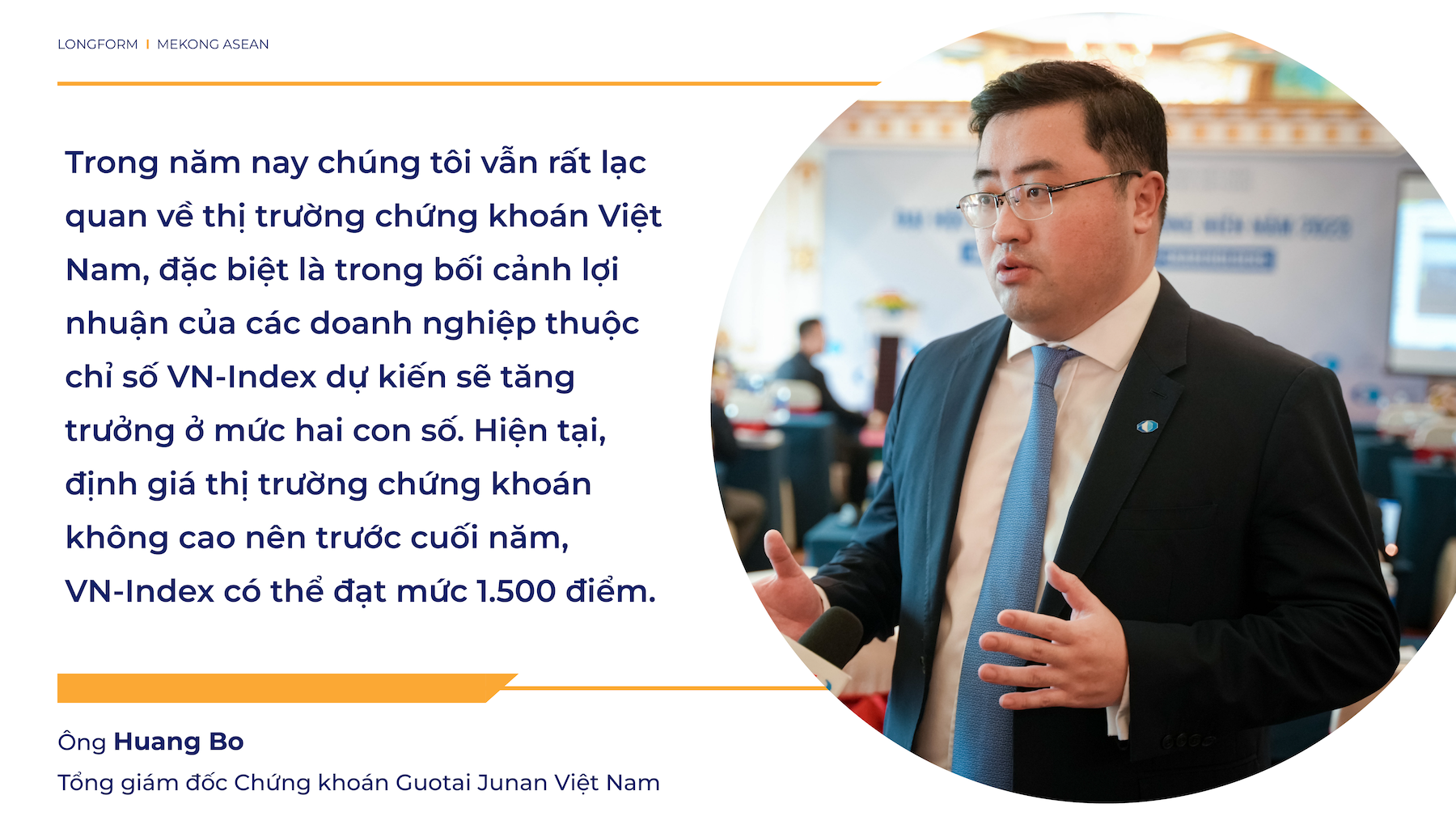 TGĐ Guotai Junan: Trước cuối năm 2024, VN-Index có thể đạt mức 1.500 điểm