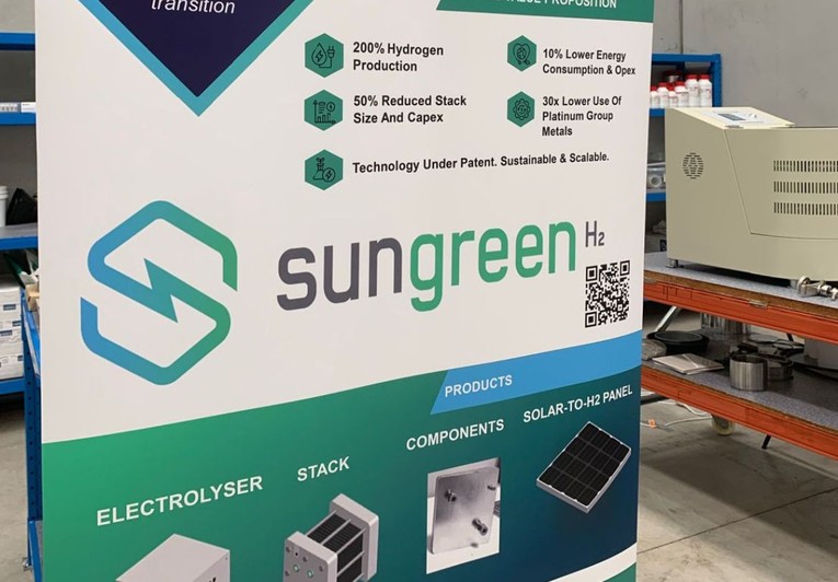 SunGreenH2 l&agrave; một c&ocirc;ng ty startup c&oacute; trụ sở tại Singapore chuy&ecirc;n về c&aacute;c giải ph&aacute;p điện ph&acirc;n hiệu suất cao để sản xuất hydro xanh. Ảnh: SunGreenH2