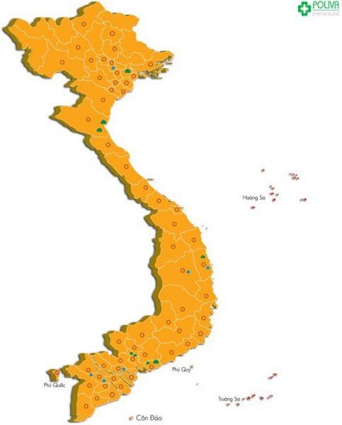 Hệ thống k&ecirc;nh ph&acirc;n phối rộng khắp cả nước. (Nguồn: Internet)