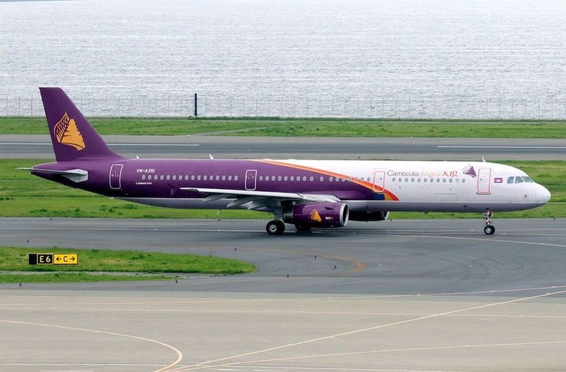 H&atilde;ng h&agrave;ng kh&ocirc;ng quốc gia Campuchia Cambodia Angkor Air.