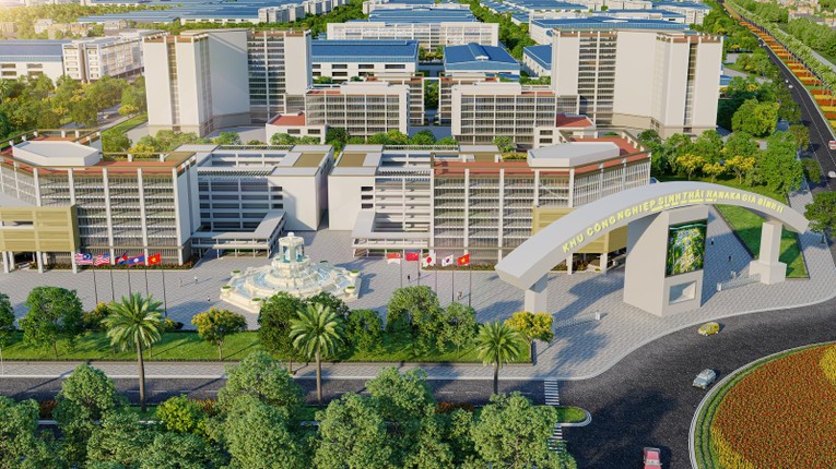 Phối cảnh KCN Gia B&igrave;nh II. Ảnh: Hanaka Group