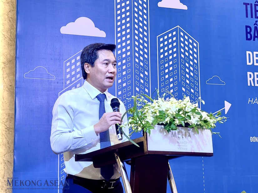 Thứ trưởng Bộ X&acirc;y dựng Nguyễn Tường Văn. Ảnh: Thảo Ng&acirc;n