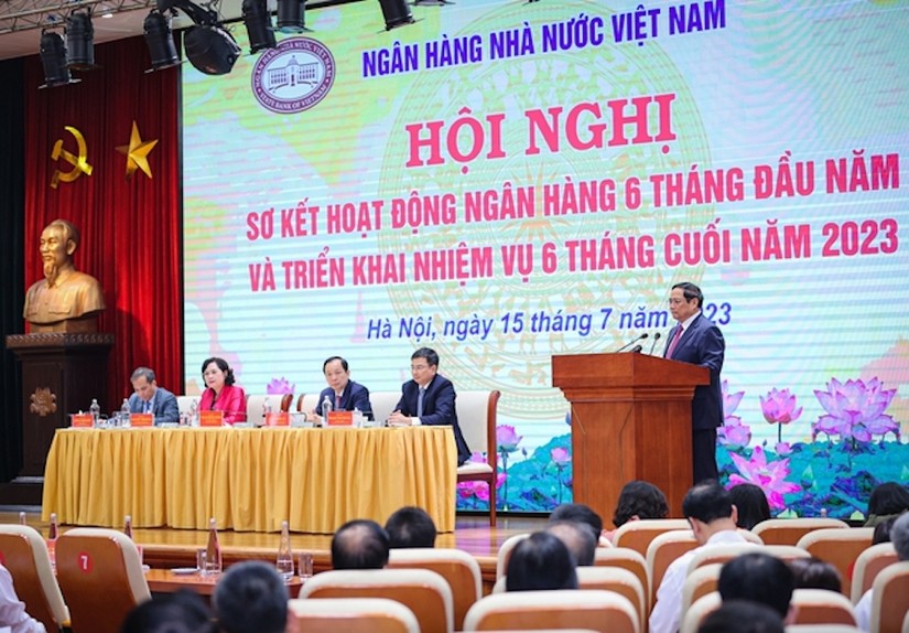 Thủ tướng Phạm Minh Ch&iacute;nh ph&aacute;t biểu tại hội nghị. Ảnh: VGP