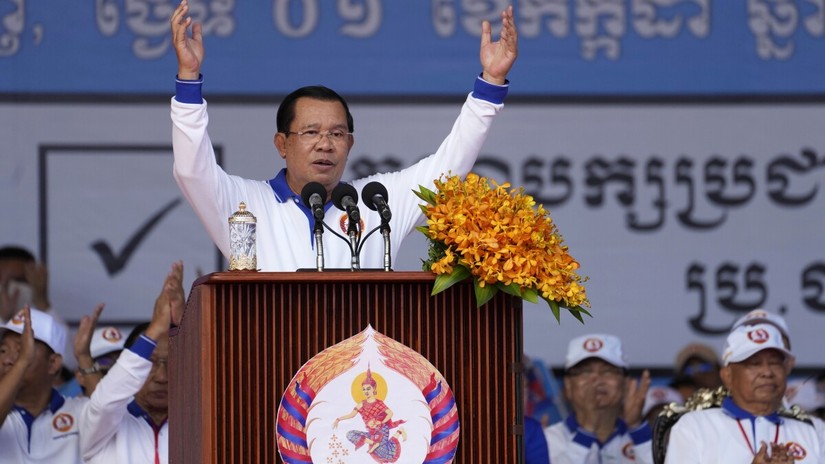 Thủ tướng Campuchia Hun Sen. Ảnh: AP
