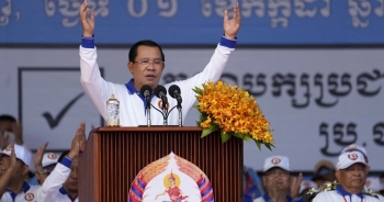 Thủ tướng Campuchia kêu gọi toàn dân đi bỏ phiếu bầu cử