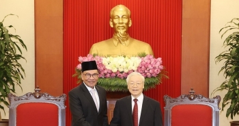 Tổng Bí thư Nguyễn Phú Trọng tiếp Thủ tướng Malaysia
