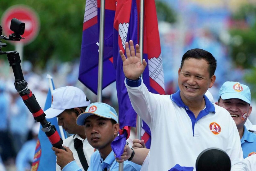 Tướng Hun Manet, con trai cả của Thủ tướng Campuchia Hun Sen. Ảnh: AP
