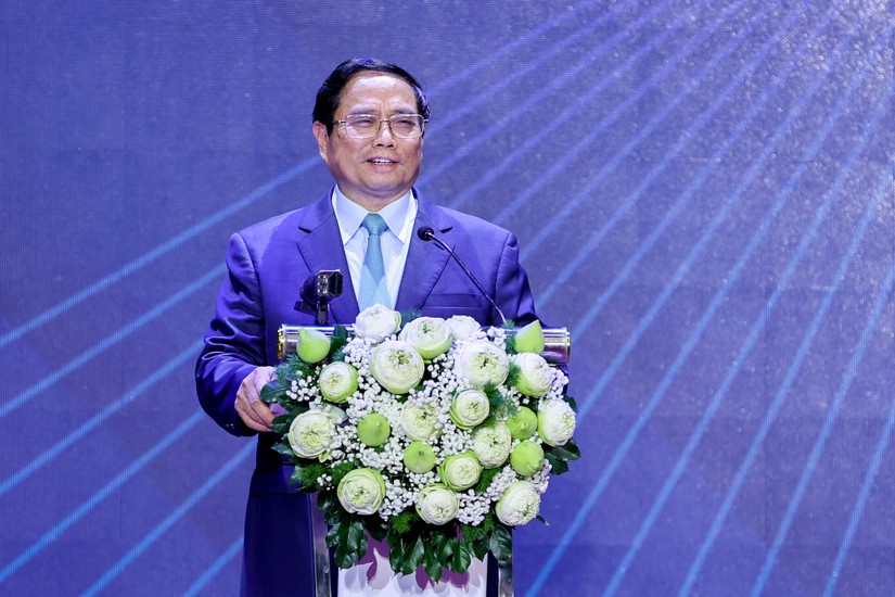 Thủ tướng Phạm Minh Ch&iacute;nh ph&aacute;t biểu tại sự kiện. Ảnh: VGP