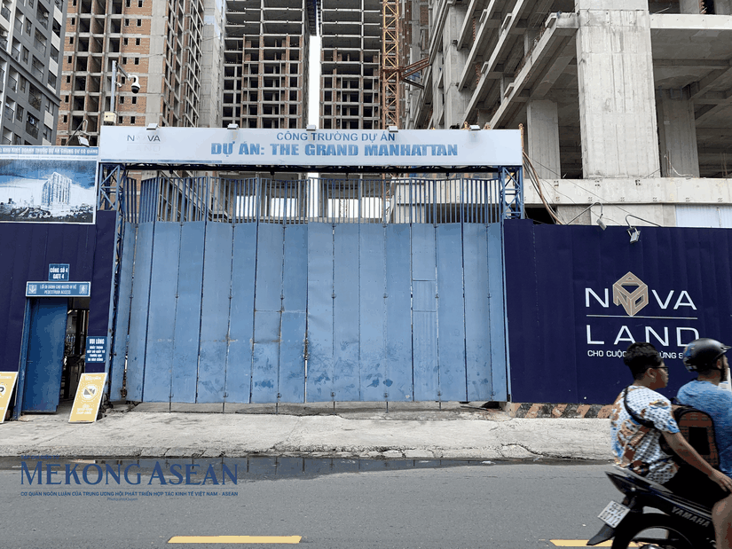 Một g&oacute;c Dự &aacute;n The Grand Manhattan tại trung t&acirc;m Quận 1 của Novaland. Ảnh: Minh Phong