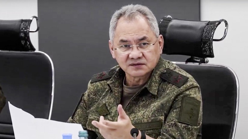 Bộ trưởng Quốc ph&ograve;ng Nga Sergey Shoigu. Ảnh: AP