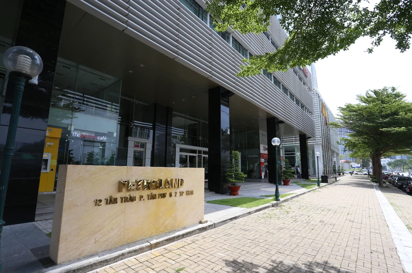 To&agrave; nh&agrave; Petroland tại 12 T&acirc;n Tr&agrave;o, T&acirc;n Ph&uacute;, Quận 7, TP HCM. Ảnh: PTL