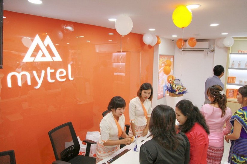 Cửa h&agrave;ng Mytel của Viettel Global tại Myanmar.