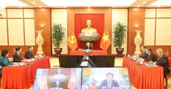 Tổng Bí thư Nguyễn Phú Trọng điện đàm với Thủ tướng Campuchia Hun Sen