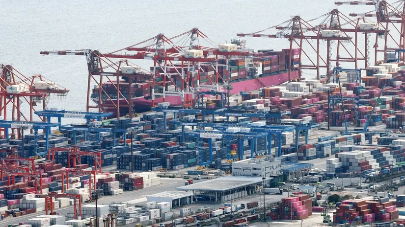 Cảng container tại Tokyo. Ảnh: Nikkei Asia