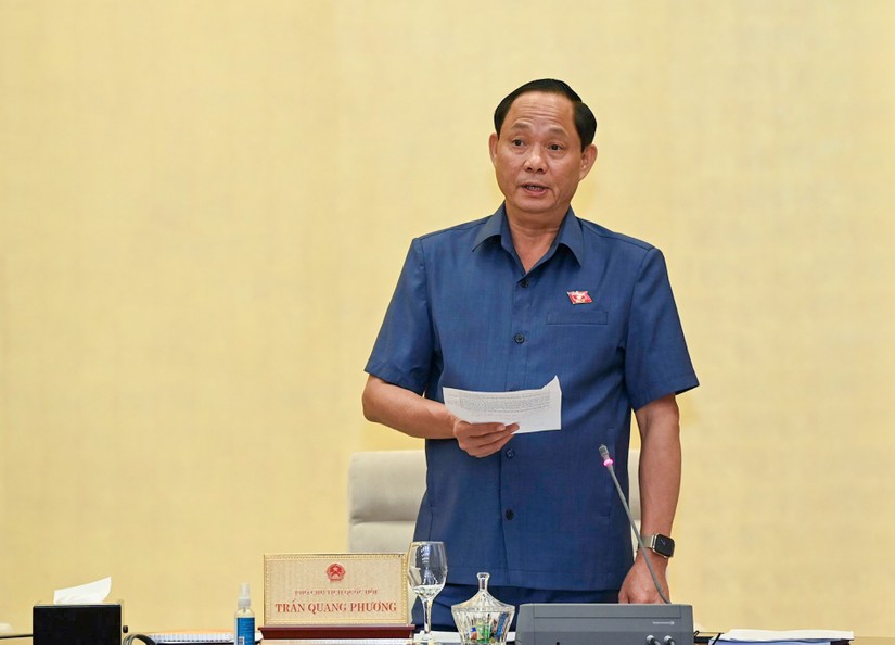 Ph&oacute; Chủ tịch Quốc hội, Thượng tướng Trần Quang Phương ph&aacute;t biểu tại phi&ecirc;n họp - Ảnh: quochoi.vn