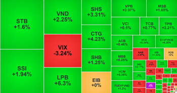 Cổ phiếu ngân hàng giúp VN-Index 'hồi sức'