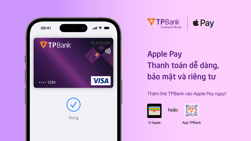 TPBank giới thiệu Apple Pay đến kh&aacute;ch h&agrave;ng