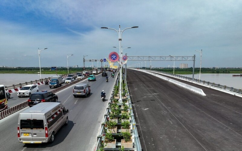 Cầu Vĩnh Tuy giai đoạn 2. Nguồn: VGP.