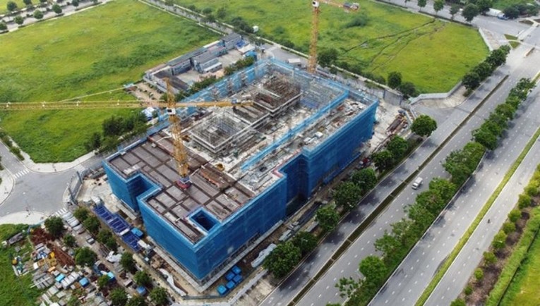 Trung t&acirc;m nghi&ecirc;n cứu v&agrave; ph&aacute;t triển mới (R&amp;amp;amp;amp;D) với quy m&ocirc; lớn nhất khu vực Đ&ocirc;ng Nam &Aacute; tại khu đ&ocirc; thị T&acirc;y Hồ T&acirc;y, thủ đ&ocirc; H&agrave; Nội. (Ảnh: Gia Huy)