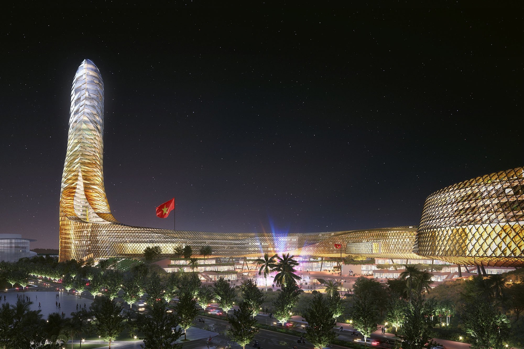 Cận cảnh thiết kế tòa Tháp rồng Hà Nội đạt giải kiến trúc toàn cầu