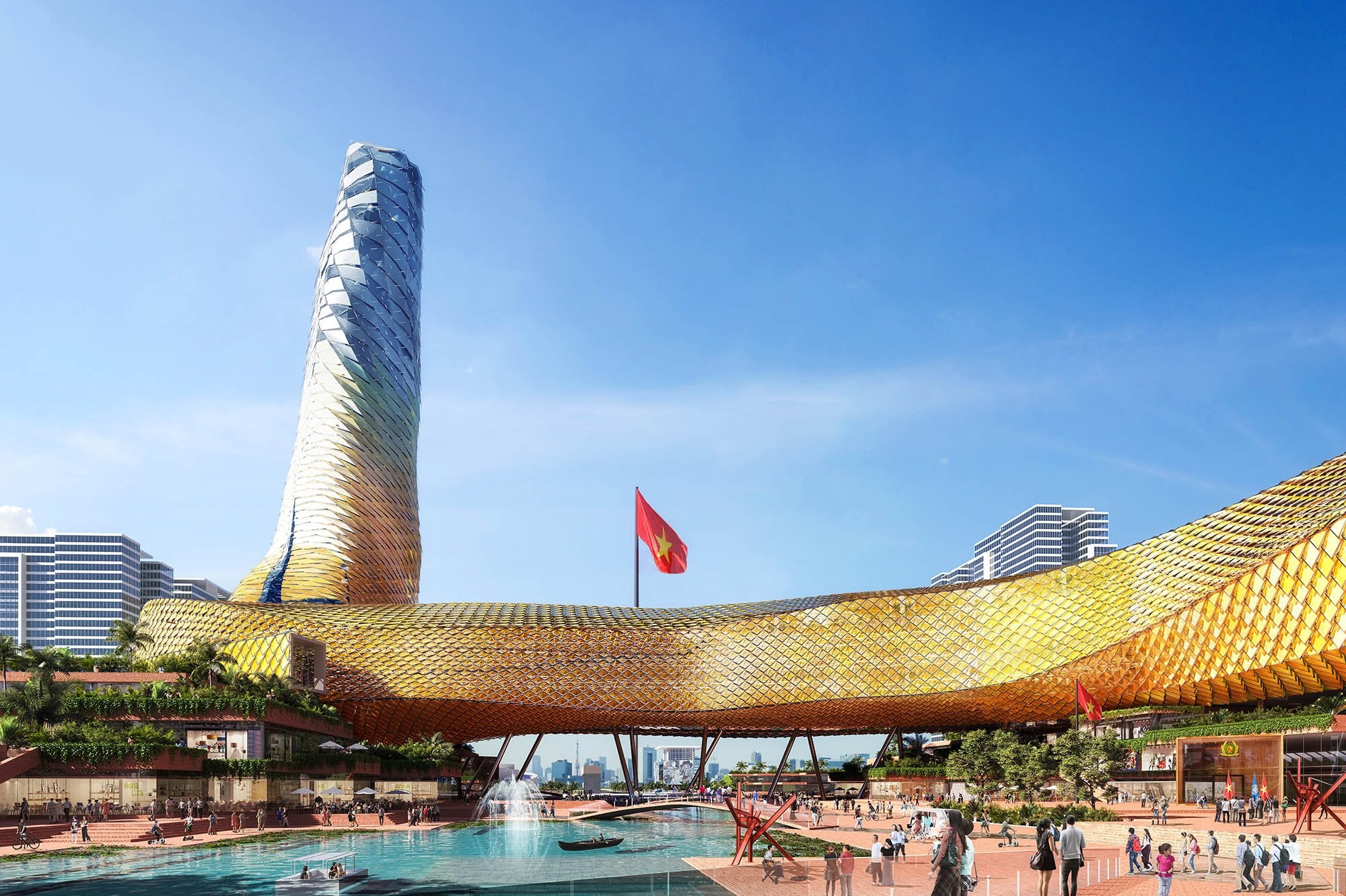 Cận cảnh thiết kế tòa Tháp rồng Hà Nội đạt giải kiến trúc toàn cầu